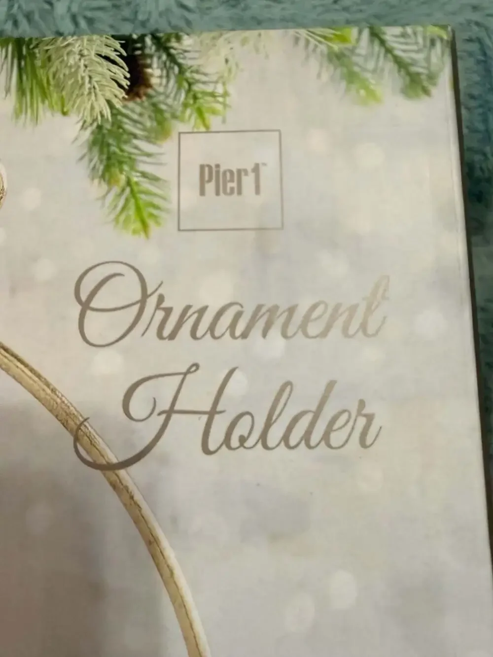 Pier 1 Ornate Gold-Tone Collapsible Ornament Holder Display Stand